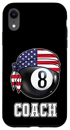 iPhone XR Billiard Team - 8 Ball Pool Game Player Gifts for Pool Coach Case