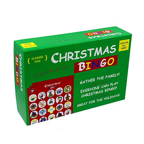 Anton The Original and Classic Christmas Bingo Game - Have a Very Merry Christmas with Our Popular Christmas Bingo Game- Complete with Bingo Game Cards- Bingo Chips and a Bingo Spinner
