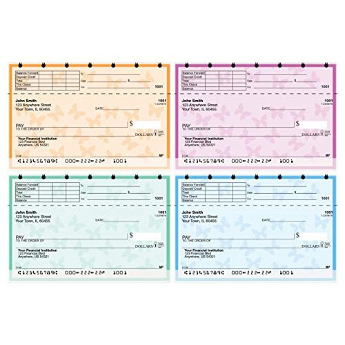 Butterfly Top Stub Personal Checks - Value Priced -1 Box of Checks- Qty. 160- Butterfly Top Stub Personal Checks - Value Priced -1 Box of Checks- Qty. 160-
