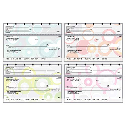 Stylish Patterns Top Stub Value Priced Personal Checks -1 Box of Checks- Qty. 160- Stylish Patterns Top Stub Value Priced Personal Checks -1 Box of Checks- Qty. 160-