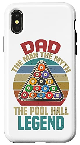 iPhone X/XS Sleep With a Pool Player Funny Billiards Rack Pool Halls Cue Case