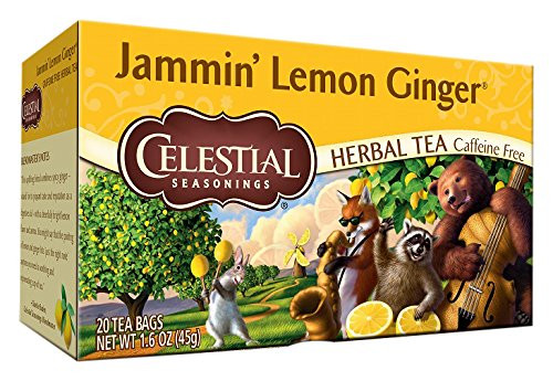 Celestial Seasonings Herbal Tea Caffeine Free Jammin' Lemon Ginger -- 20 Tea Bags Celestial Seasonings Herbal Tea Caffeine Free Jammin' Lemon Ginger -- 20 Tea Bags