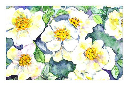 LESGAULEST Doormat Floor Rug/Mat -23.6 x 15.7 inch- - Flowers Nature Painting Image Art Paint Color LESGAULEST Doormat Floor Rug/Mat -23.6 x 15.7 inch- - Flowers Nature Painting Image Art Paint Color