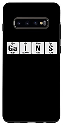 Galaxy S10 Plus  Gains Funny Periodic Table Chemistry Gym Case