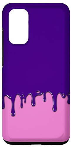 Galaxy S20 Dripping Paint Purple and Pink Case