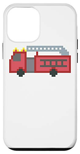iPhone 12 mini Firetruck Cute Pixel Ladder Truck Case
