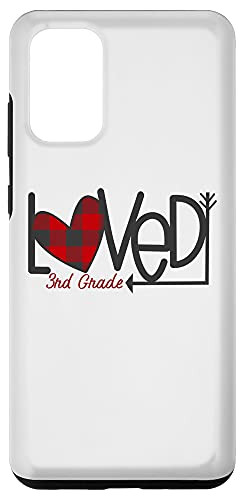 Galaxy S20 Plus  Loved Buffalo Plaid Check 3rd Grade Teachers Valentines Day Case