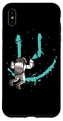 iPhone XS Max Astronaut Smiley Paint Urban Space Graffiti Case