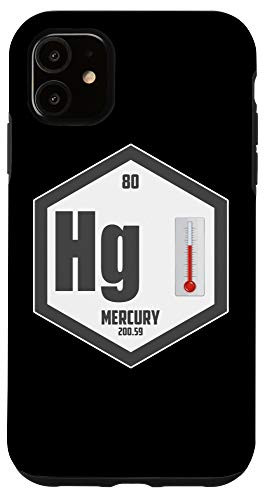 iPhone 11 Mercury Chemical Element Periodic Table -For Nerds and Geeks Case