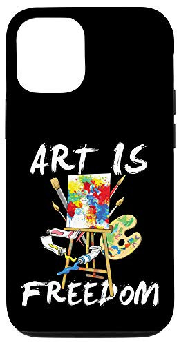 iPhone 12/12 Pro Art Is Freedom - Colorful Paint Tools Artist Painter Case