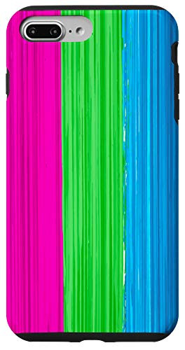 iPhone 7 Plus/8 Plus Polysexual Pride Flag Paint Strokes Case