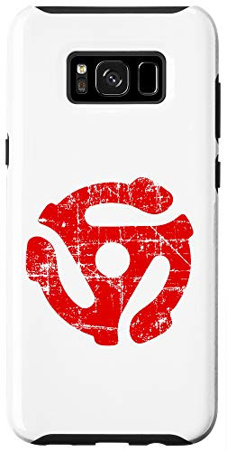 Galaxy S8 Plus  45 rpm Record Adapter -Vintage Red- Turntable Case