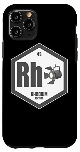 iPhone 11 Pro Rhodium Chemical Element Periodic Table -For Nerds and Geeks Case