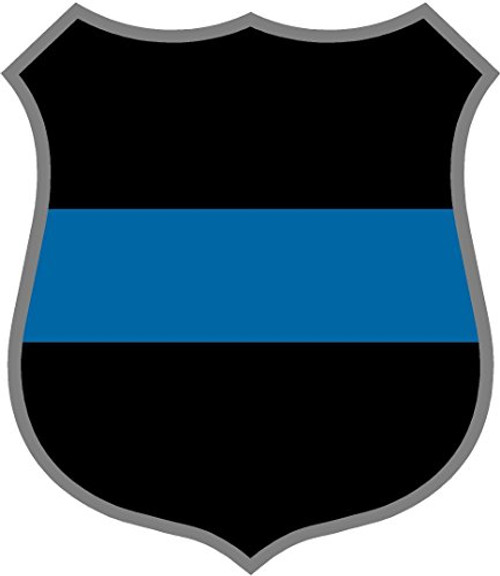 LPF USA 4" Police Shield Thin Blue Line Decal Police Officer Sheriff Dept Vinyl Sticker