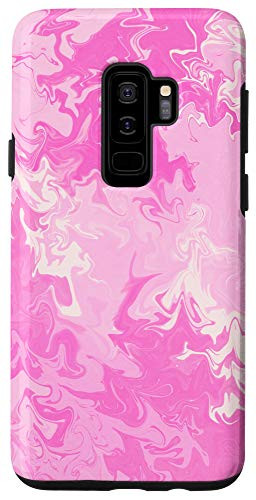 Galaxy S9 Plus  Trippy Pink Abstract Paint Drip Artistic Flowy Look Case