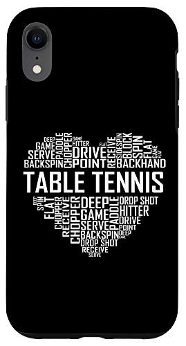 iPhone XR Table Tennis Heart Lover Ping Pong Player Love Case