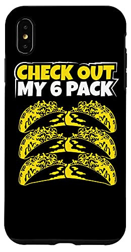 iPhone XS Max Funny Taco Lover Gym Fitness Cinco De Mayo Taco Six Pack Case