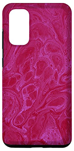 Galaxy S20 Pink Paint Swirl Pattern Case