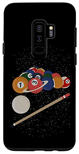Galaxy S9 Plus  Billiards Gift Pool Player Galaxy Saturn Carom 8 Ball Pool Case