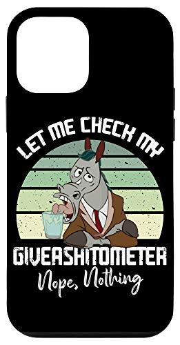 iPhone 12 mini Let Me Check My Giveashitometer Nope Nothing - Funny Horse Case