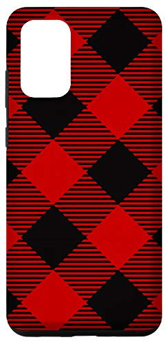 Galaxy S20 Plus  Red Black Buffalo Flannel Check Plaid Gingham Quilt Pattern Case