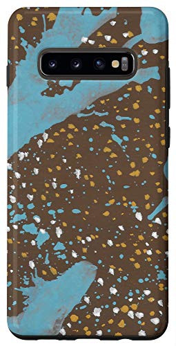 Galaxy S10 Plus  abstract drawing with paint splatters Case