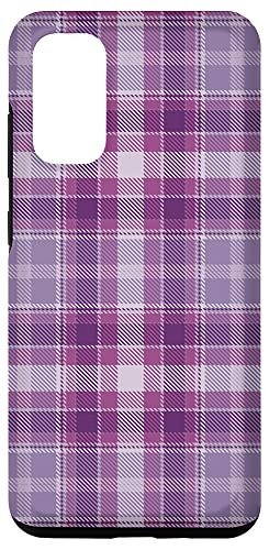 Galaxy S20 Christmas Plaid Purple Tartan Buffalo Check Pattern Gift Case