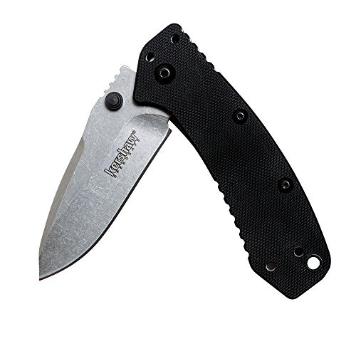 Kershaw Cryo G-10 Pocket Knife (1555G10) 2.75 Stonewashed Stainless Steel Blade; G-10/Stainless Steel Handle, SpeedSafe Assisted Open, 4-Position Deep-Carry Pocketclip, Frame Lock, Lock Bar; 3.7 OZ. Kershaw Cryo G-10 Pocket Knife (1555G10) 2.75 Stonewashed Stainless Steel Blade; G-10/Stainless Steel Handle, SpeedSafe Assisted Open, 4-Position Deep-Carry Pocketclip, Frame Lock, Lock Bar; 3.7 OZ.