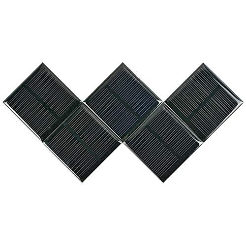 5PC Solar Panels 1.5V 250MA Solar Cell Polycrystalline Silicon Solar Drip Board DIY 5252MM