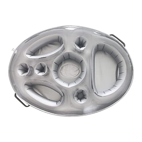 wujomeas Inflatable Tray Inflatable Pool Tray- Hot Tub Floating Cup Holder- Outdoor Cup Holder- Floating Coasters Inflatable Cup Holder Floating Tray Portable Hot Tub Cup Holder
