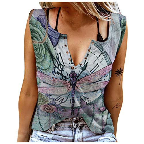 Women's Casual V Neck Short Sleeves Solid Chiffon Blouse Top Womens Tops and Blouses Womens Blouses and Tops for Work Cute Summer Outfits for Women-2-Green-S-