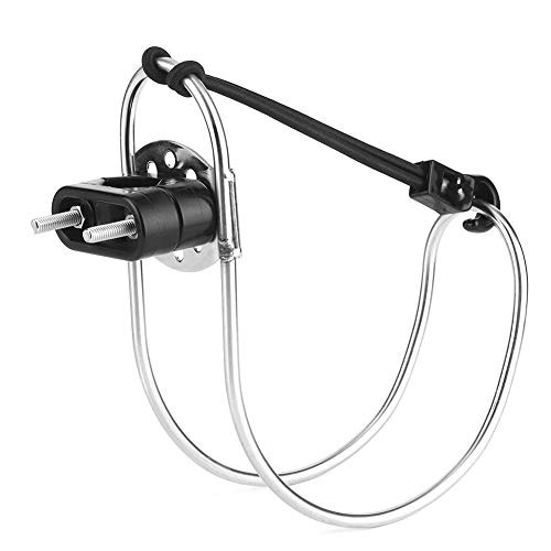 5.3in Stainless Steel Horseshoe Bracket Life Buoy Ring Holder Plastic Mount Well for Marine Boat Ship
