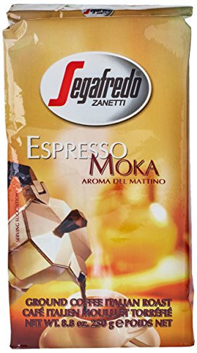 Segafredo Espresso Moka Ground Coffee 8.8oz/250g X 4