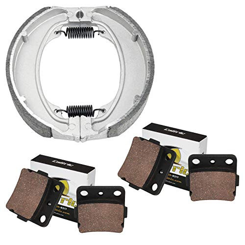 Caltric Front Brake Pads and Rear Brake Shoes Compatible with Honda Trx250Ex Trx-250Ex Sportrax 250 250Ex 2001-2008 New Caltric Front Brake Pads and Rear Brake Shoes Compatible with Honda Trx250Ex Trx-250Ex Sportrax 250 250Ex 2001-2008 New