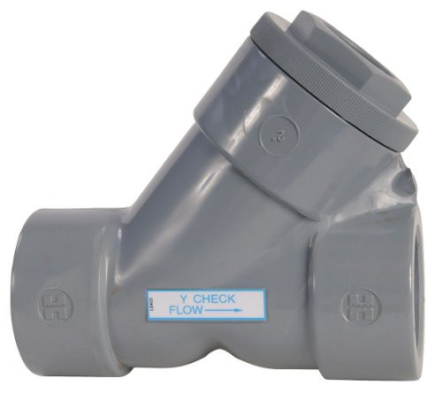 Hayward YC20050SE Series YC Y-Check Valve- Socket End- CPVC with EPDM Seals- 1/2" Size