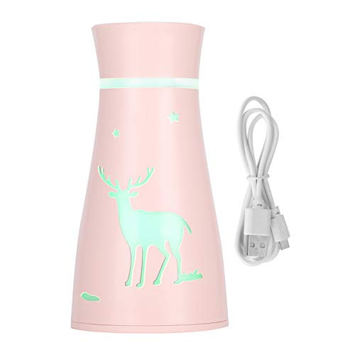 CUNCUImaoyi USB Car Humidifier-Cute Shape-Air Humidifier USB Mini Desk Air Purifier Cool Mist Car Humidifier Essential Oil Diffuser-Pink-