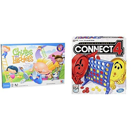 Chutes and Ladders and Connect 4 Game Bundle