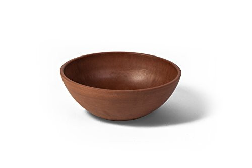 Algreen Valencia Planter Bowl, 12 by 4.5-Inch, Textured Terra Cotta