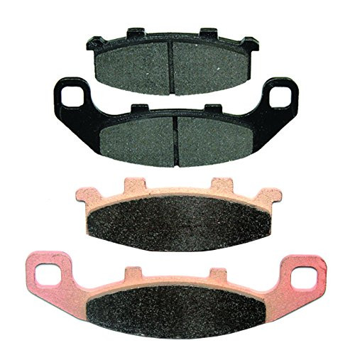 Caltric Front  and  Rear Brake Pads Compatible With Kawasaki Ex250 Ex-250 Ninja 250R 1987-2007