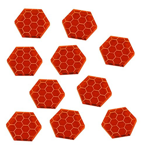 LITKO Space Shield Tokens- Fluorescent Amber -10-