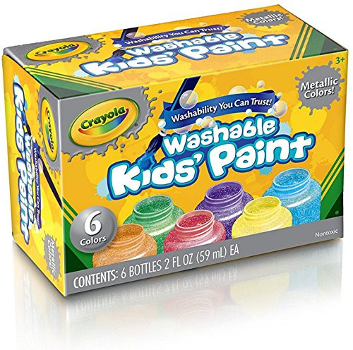 Crayola Washable Metallic Paint Set 6 ea -Pack of 6-