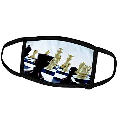 3dRose Chessboard with Various Chess Pieces Concept - Face Covers -fc-155003-2-