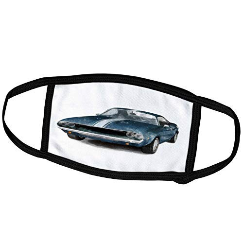 3dRose Boehm Digital Paint Automobile - Classic Muscle Car - Face Covers -fc-40591-2-