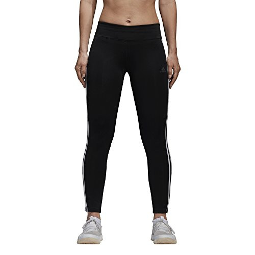 adidas Women's Training Designed 2 Move 3 Stripe Long Leggings, Black/White, X-Large