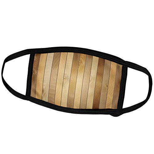 3dRose Florene Designer Textures II - Photo of Light Color Wooden Boards - Face Covers -fc-162516-3-
