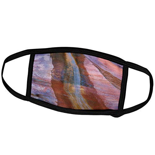 3dRose USA- Utah- Glen Canyon NRA. Waterfall in Bowns Canyon. - Face Covers -fc-206201-1-