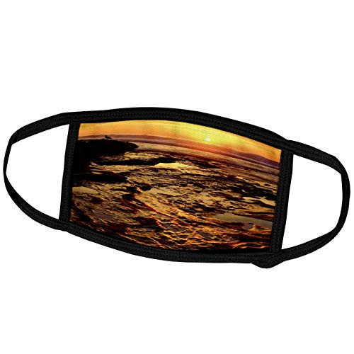 3dRose USA- California- San Diego- La Jolla Tide Pools at Sunset. - Face Covers -fc-207995-1- 3dRose USA- California- San Diego- La Jolla Tide Pools at Sunset. - Face Covers -fc-207995-1-