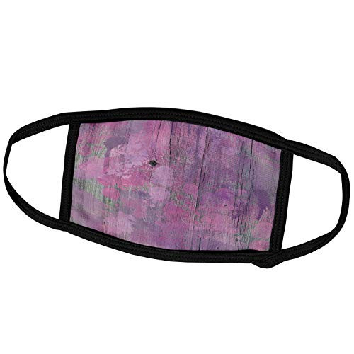 3dRose Pink and Purple Paint Splashed Wood Effect - Face Covers -fc-210957-1- 3dRose Pink and Purple Paint Splashed Wood Effect - Face Covers -fc-210957-1-