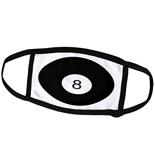 3dRose Janna Salak Designs Sports - Pool Ball -Billiards Eight Ball - Face Covers -fc-223351-1-