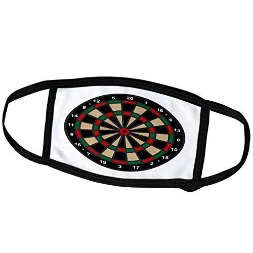 3dRose Janna Salak Designs Sports - Dartboard - Face Covers -fc-242317-1-